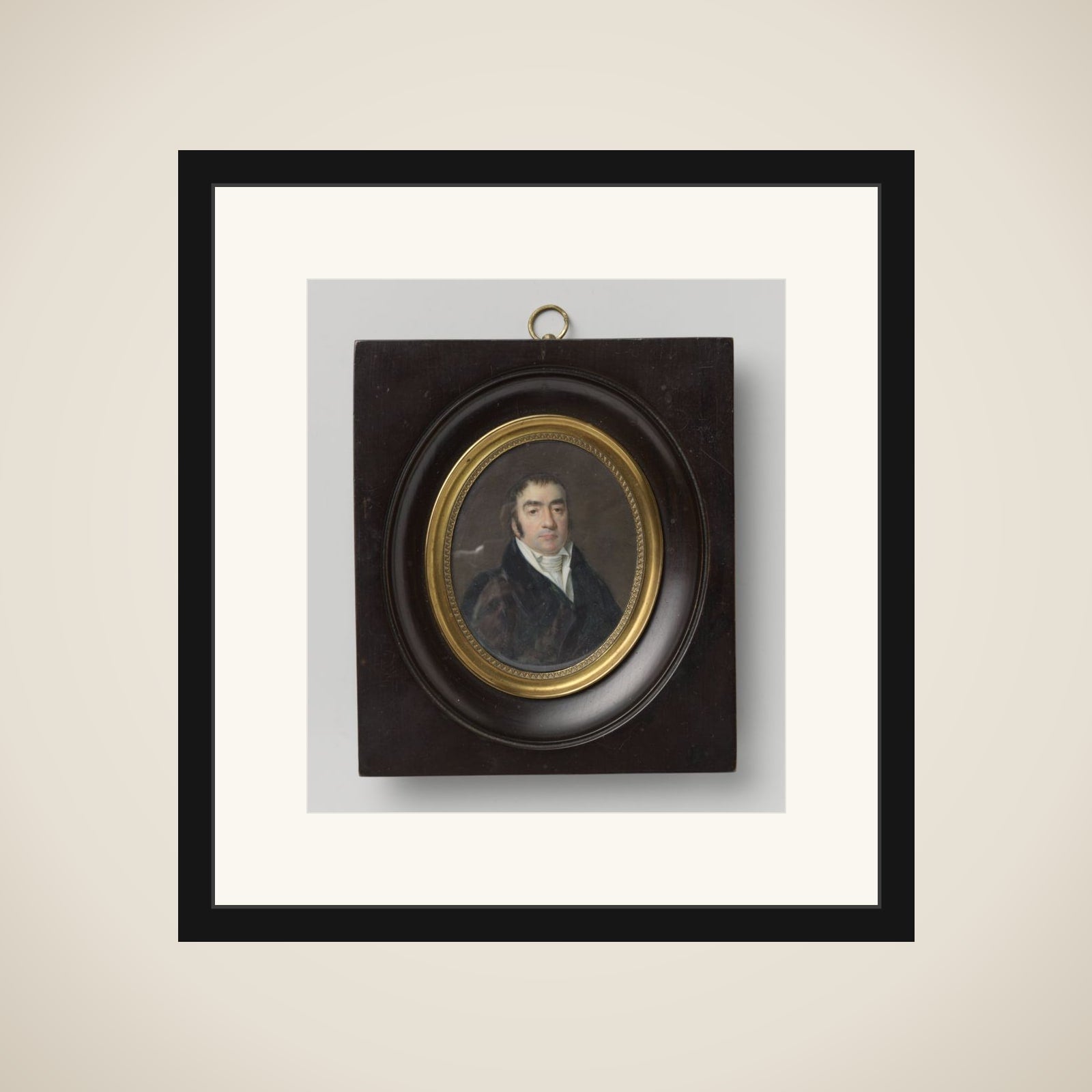 Portrait of Herman Willem Daendels framed