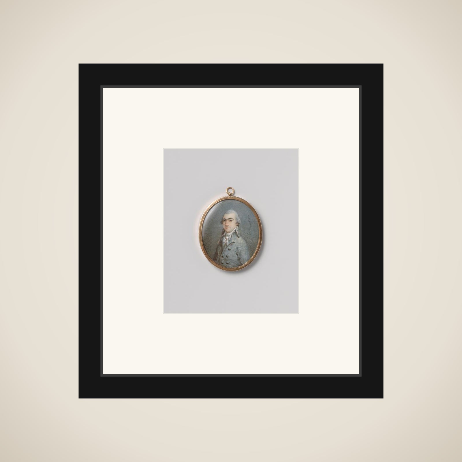 Portrait of Herman Willem Daendels framed