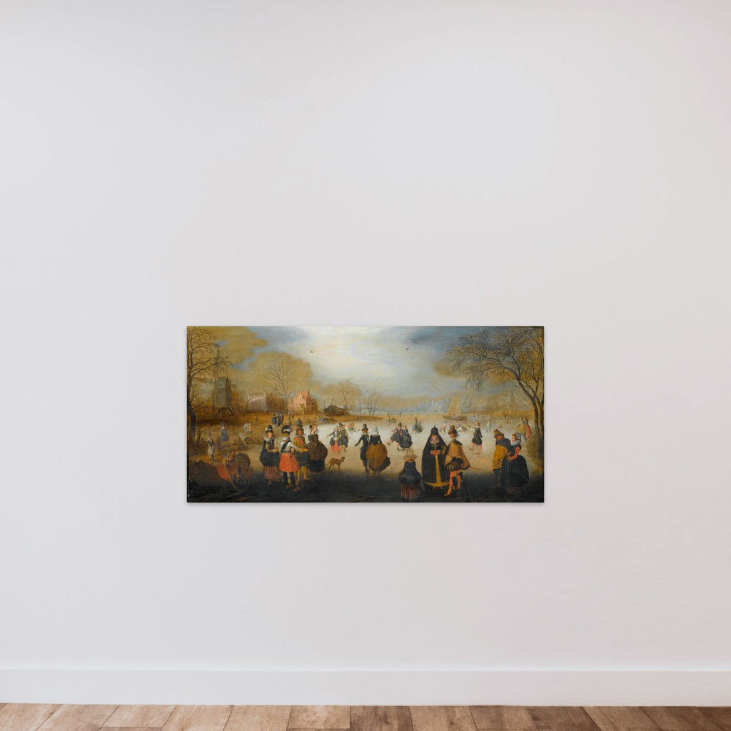 Winter Landscape with Skaters unframed — shown to scale