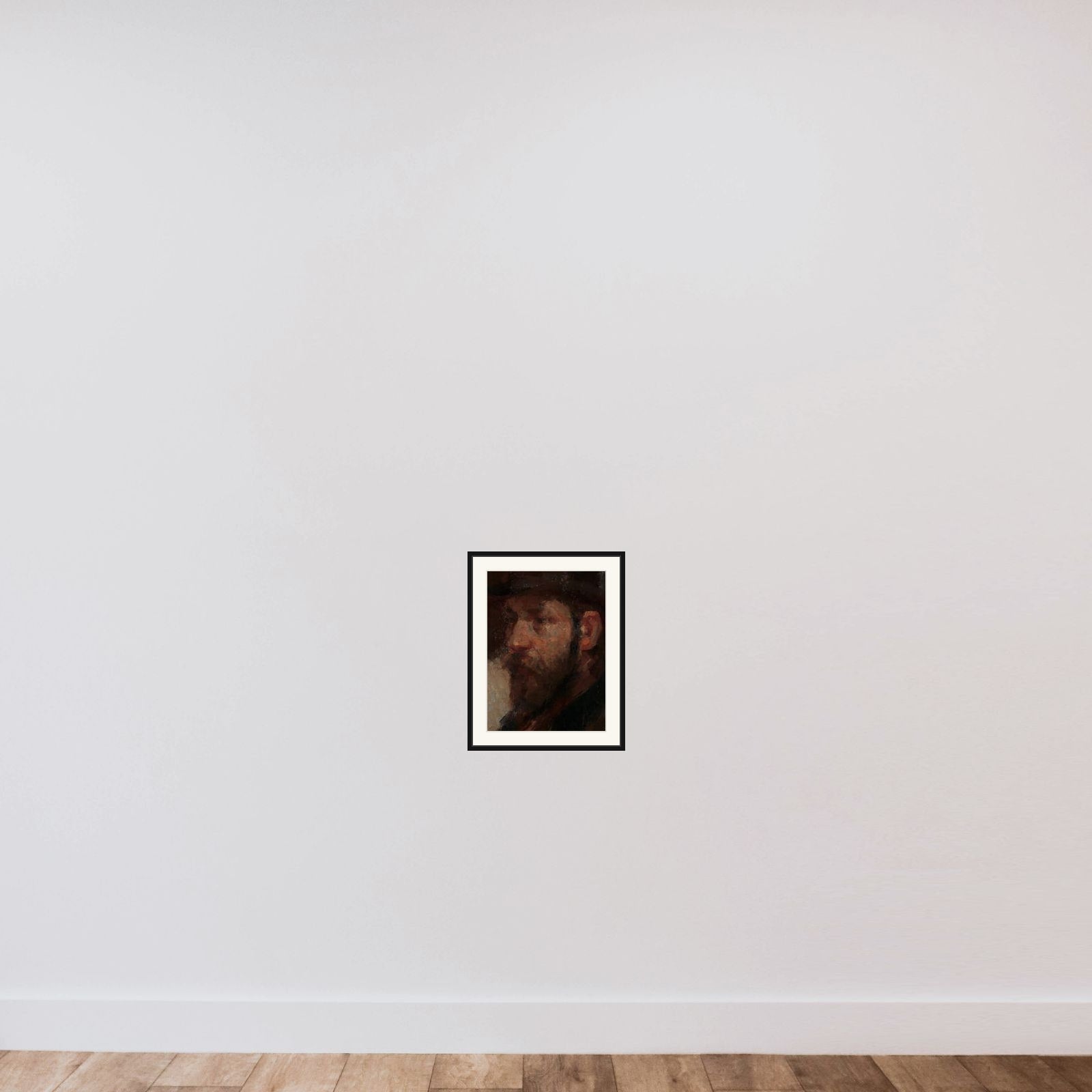 Portrait of the Art Dealer E.J. van Wisselingh (1848-1912) framed — shown to scale