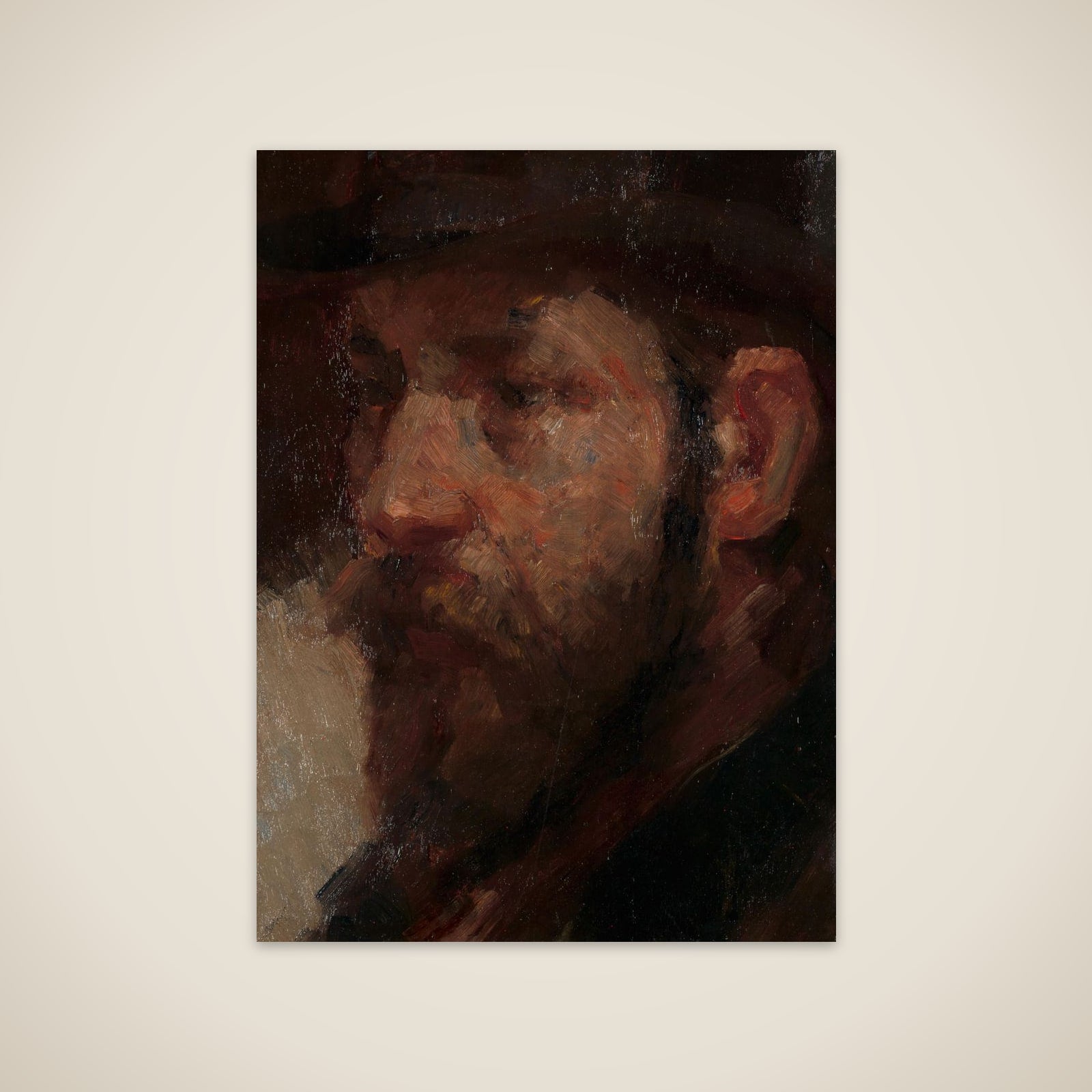 Portrait of the Art Dealer E.J. van Wisselingh (1848-1912) unframed print
