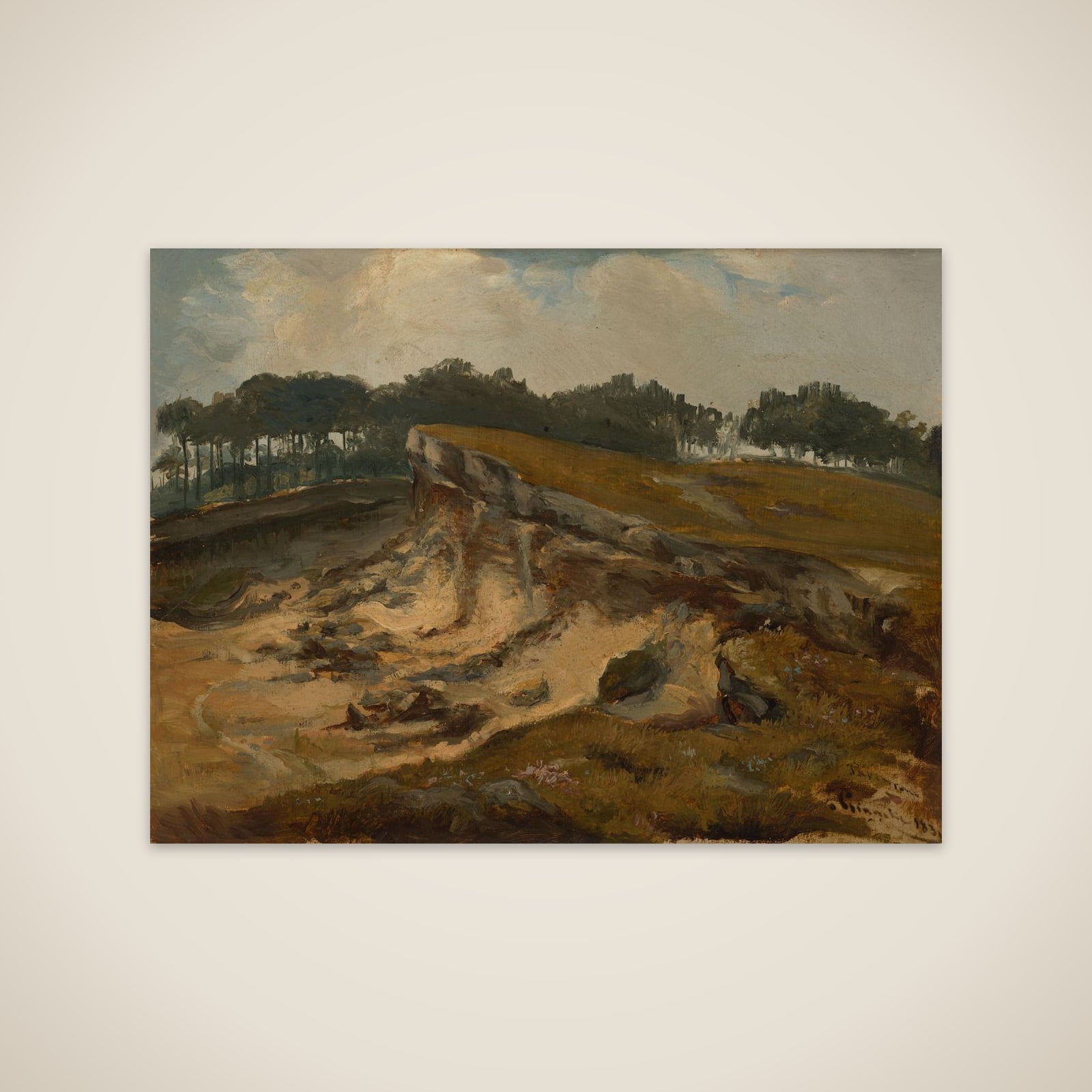 Sand Excavation unframed print