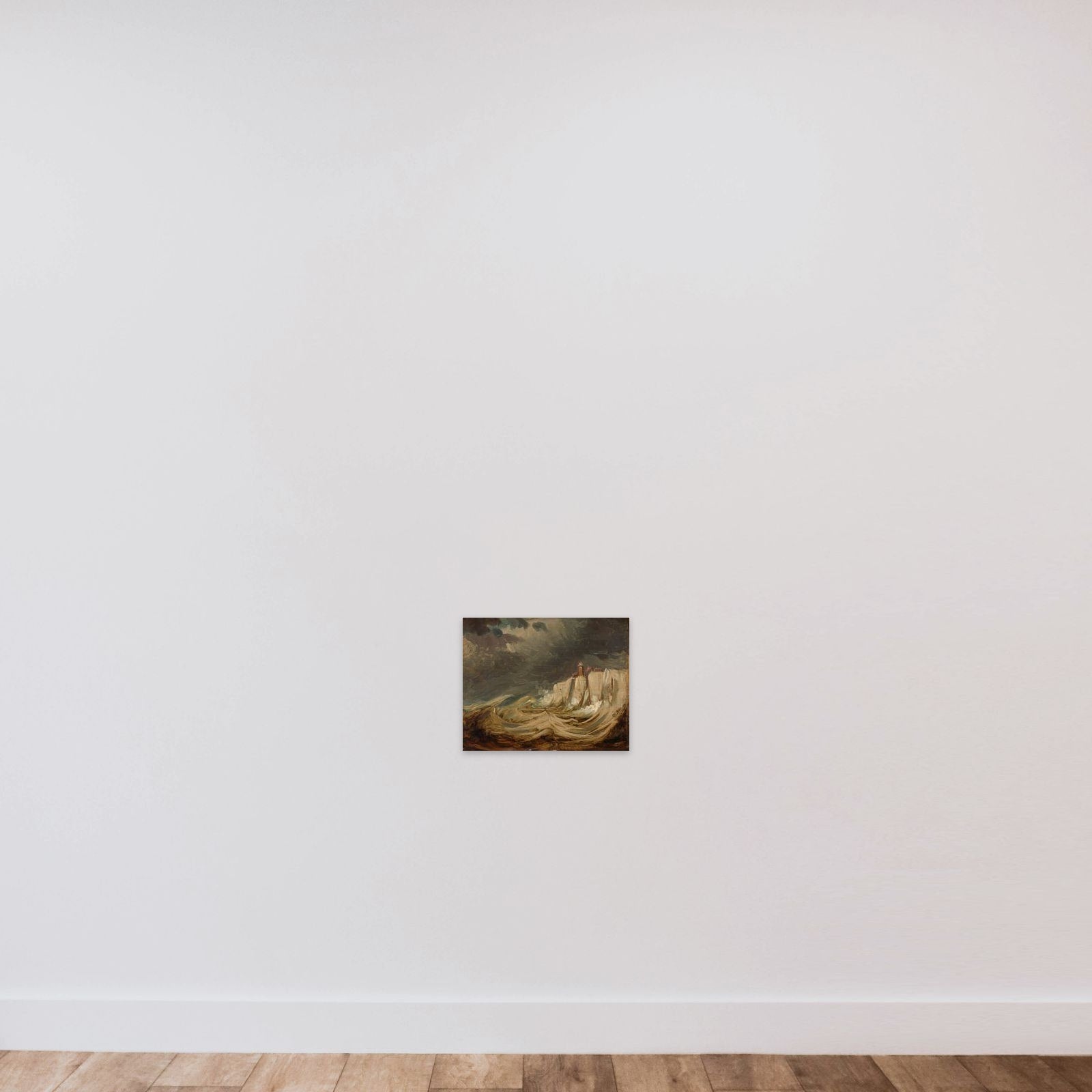 Storms on the Coast unframed — shown to scale