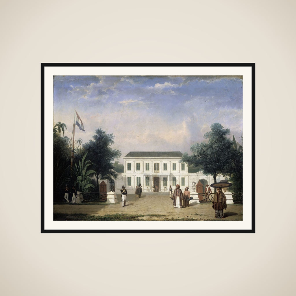 House on the Rijswijk, Batavia (Jalan Veteran) framed