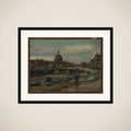 The Singel near the Lutheran Church in Amsterdam framed