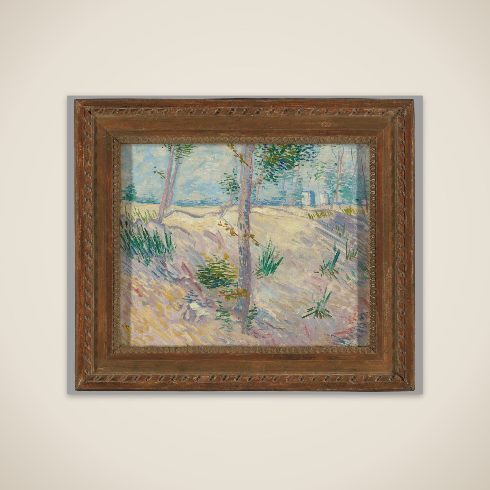 Riverbank with Trees unframed print