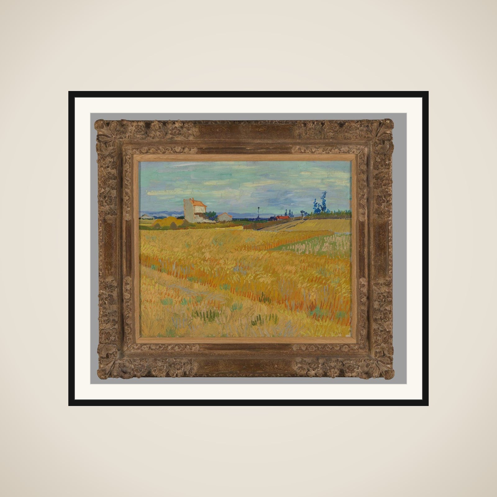 Wheatfield framed