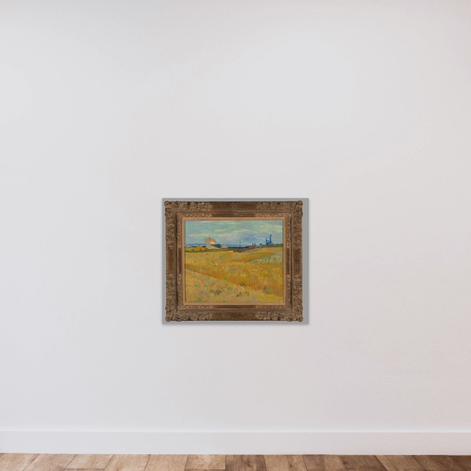 Wheatfield unframed — shown to scale