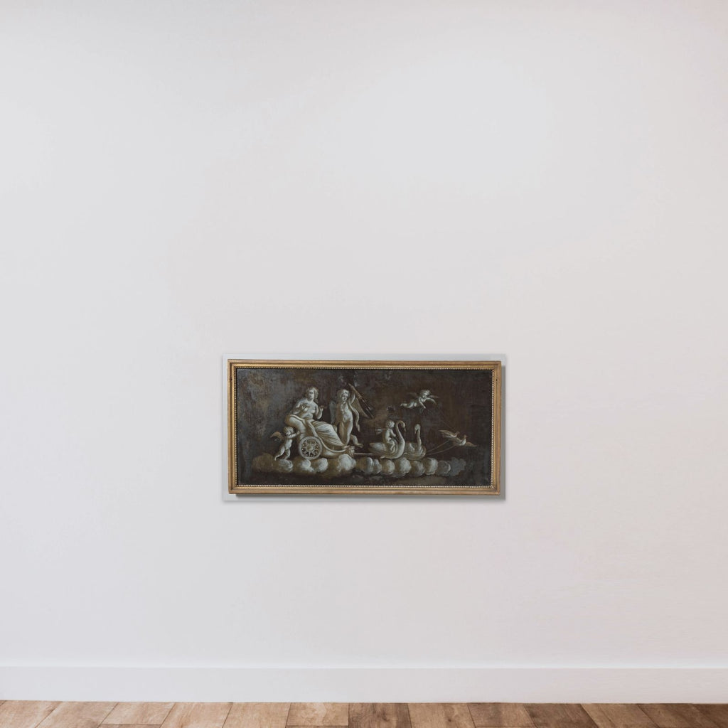 Venus op zegewagen unframed — shown to scale