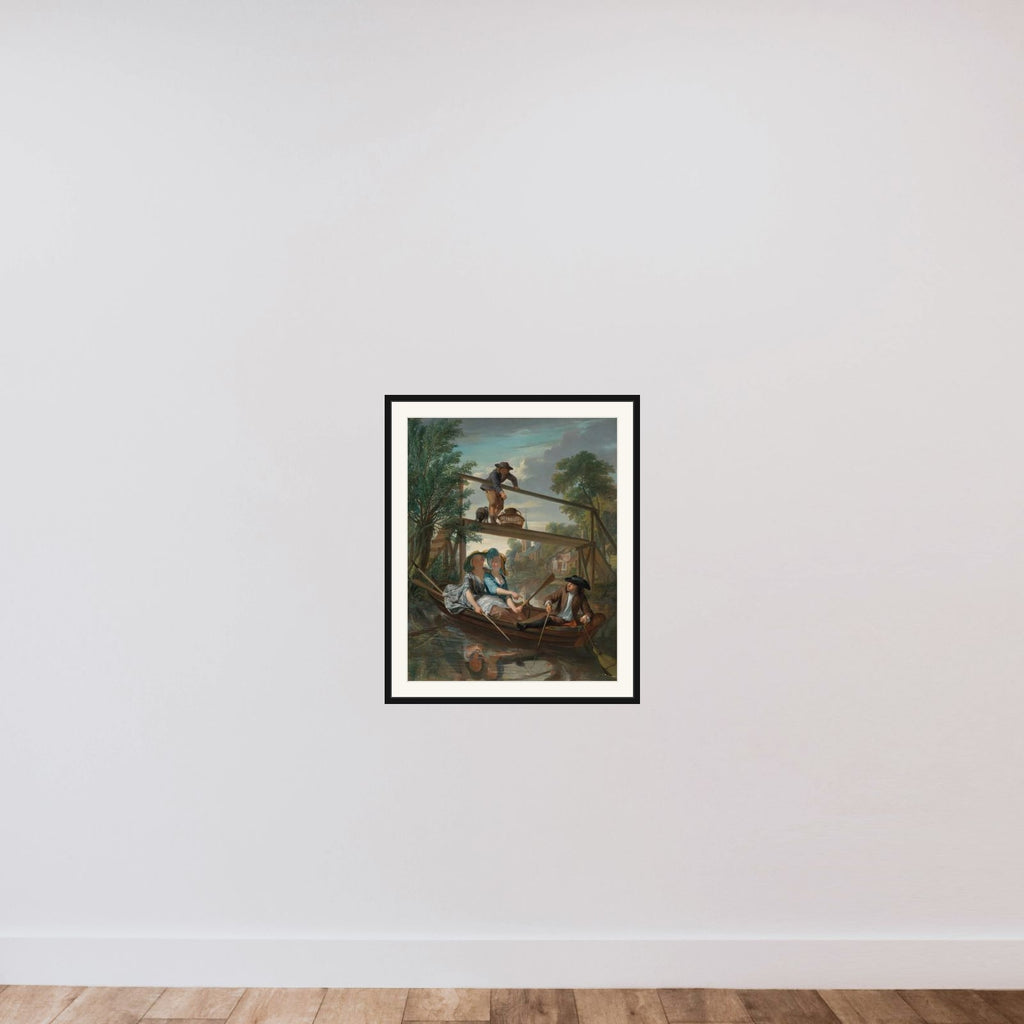 The Anglers framed — shown to scale
