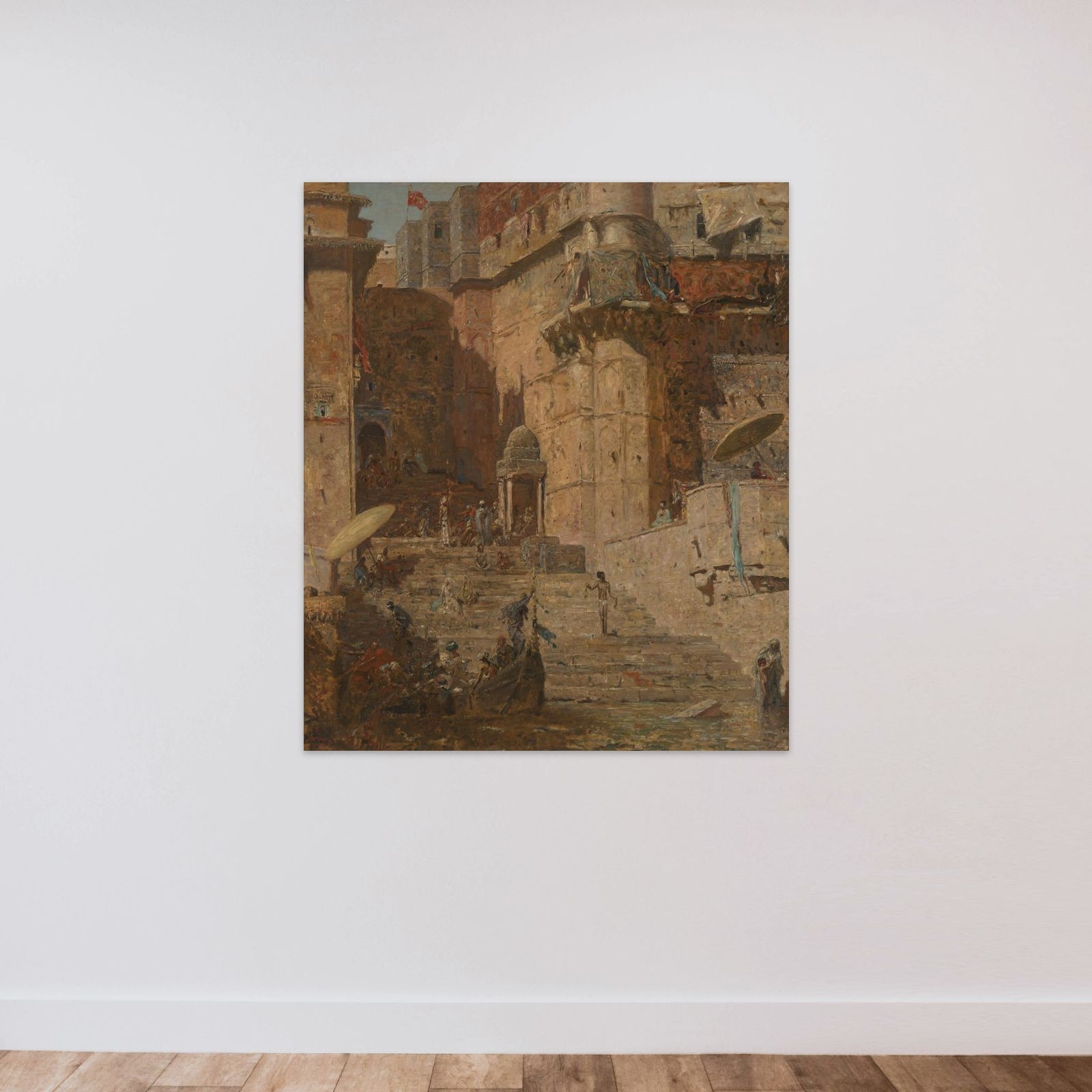 Benares unframed — shown to scale