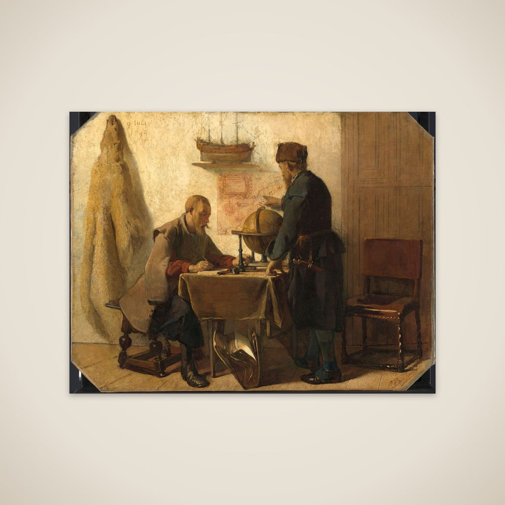 Heemskerck and Barents Planning their Second Expedition to the Far North unframed print