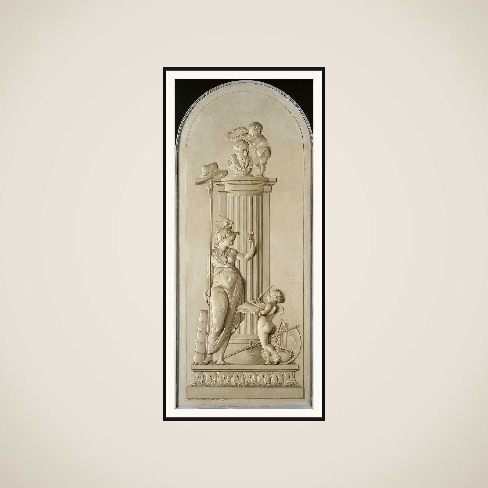 Allegory of Freedom framed