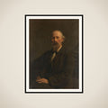 Portrait of Pieter Stortenbeker (1828-1898), kunstschilder framed