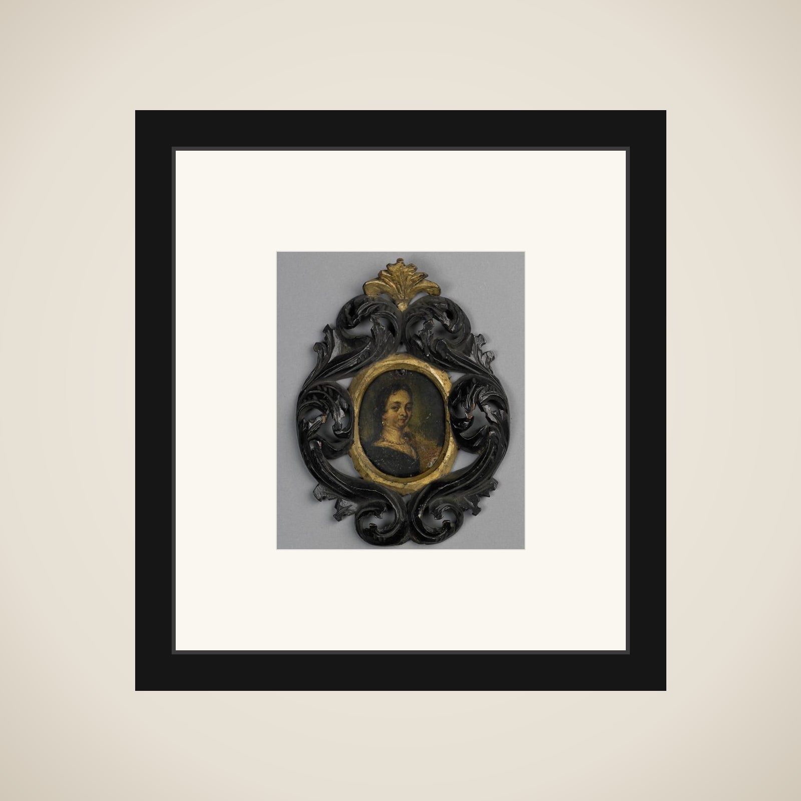 Vrouwenportret framed