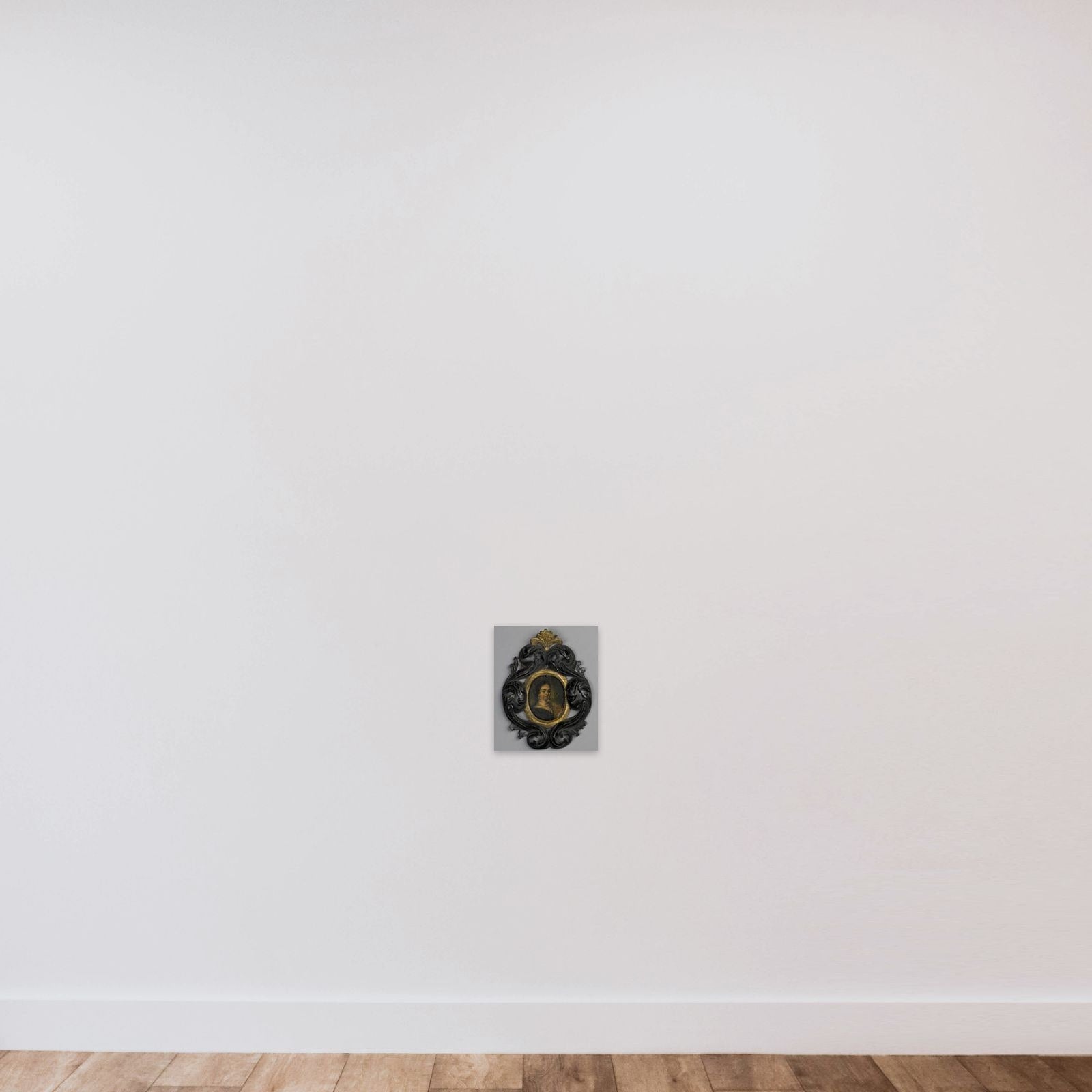 Vrouwenportret unframed — shown to scale