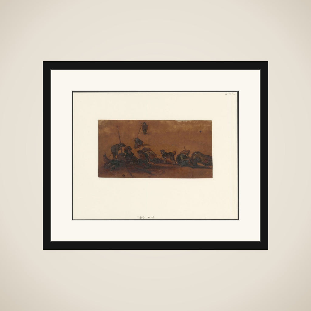 Rustende soldaten framed
