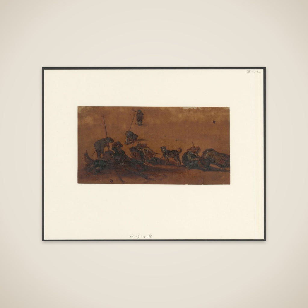 Rustende soldaten unframed print