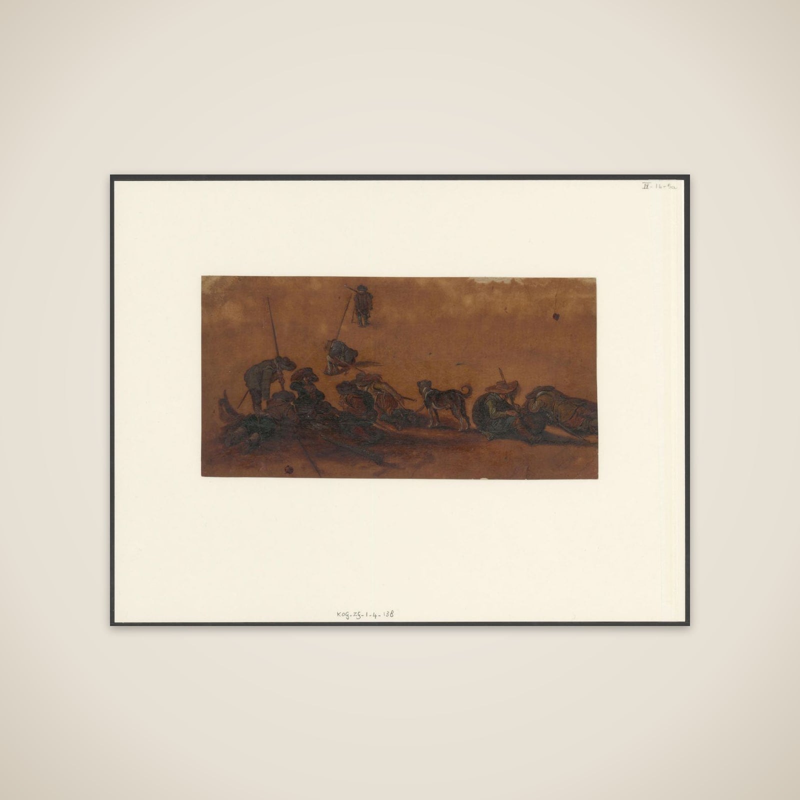 Rustende soldaten unframed print