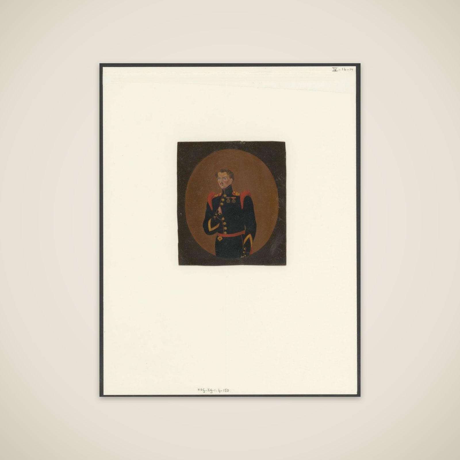 Portrait of Johannes Otto van Setten unframed print