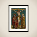 Crucifixion of Christ, with the Virgin and St John framed