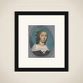Portrait of een vrouw, mogelijk Anna Maria van Schurman framed