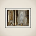 Interior of a Gothic Church framed