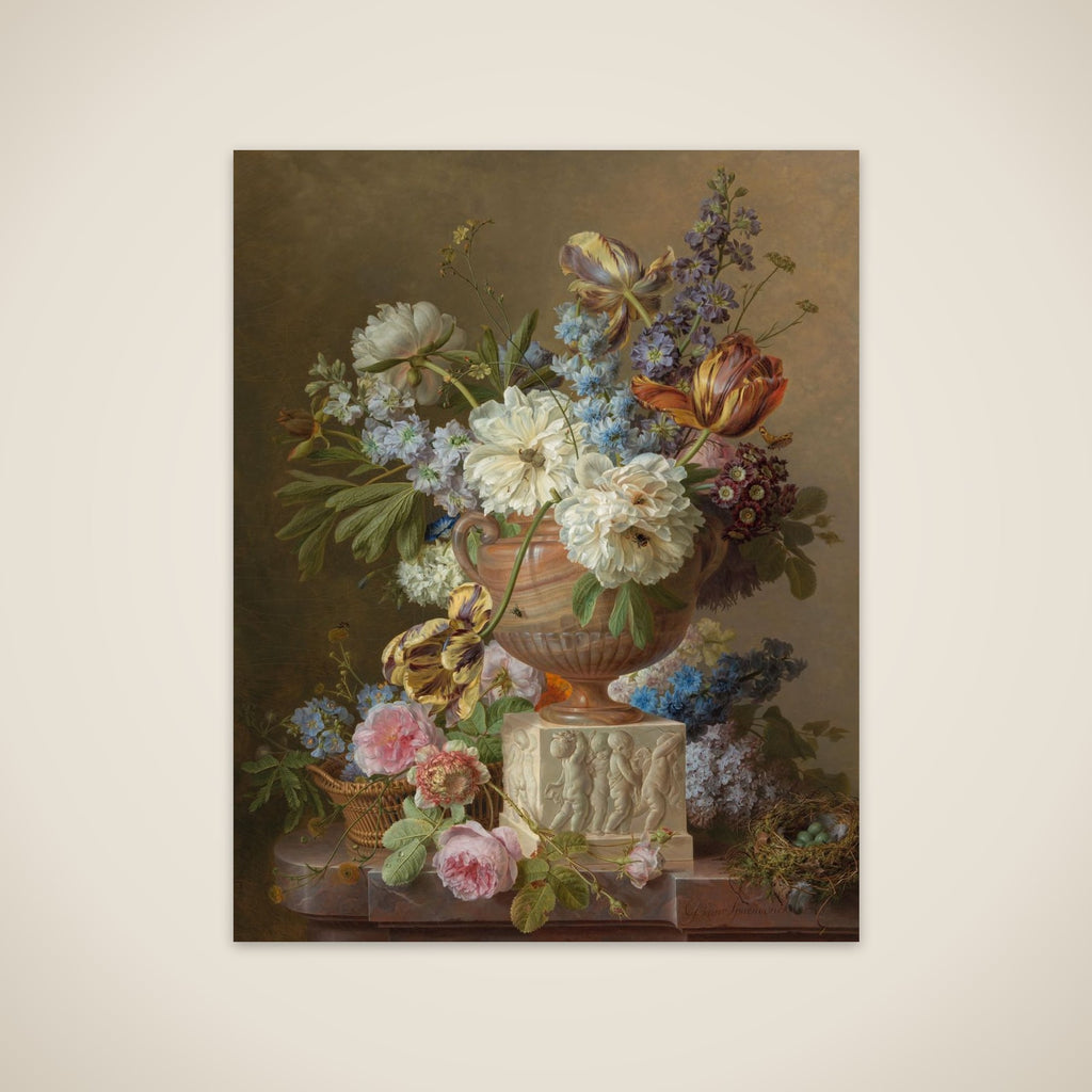 Flower Still-life with an Alabaster Vase unframed print