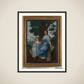 Portrait of Catharina Cornelia Geertruida van Braam Houckgeest, née Van Reede van Oudtshoorn, and her daughter Françoise framed