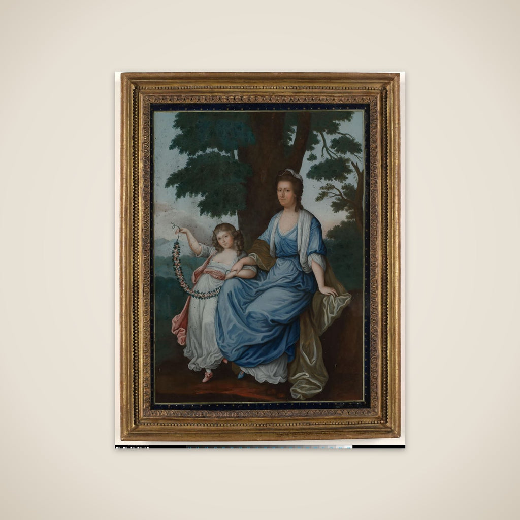 Portrait of Catharina Cornelia Geertruida van Braam Houckgeest, née Van Reede van Oudtshoorn, and her daughter Françoise unframed print