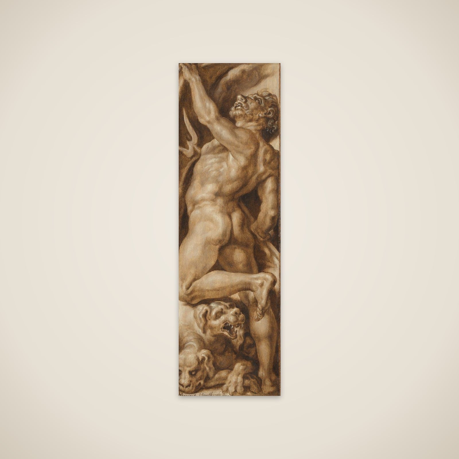 Triumph over Evil: Samson Rending the Lion | Pluto and Cerberus unframed print