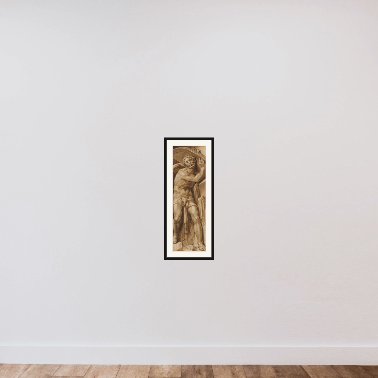 Triumph over Death: Samson Carrying the Gate of Gaza | Hercules Slaying the Centaur Nessus framed — shown to scale