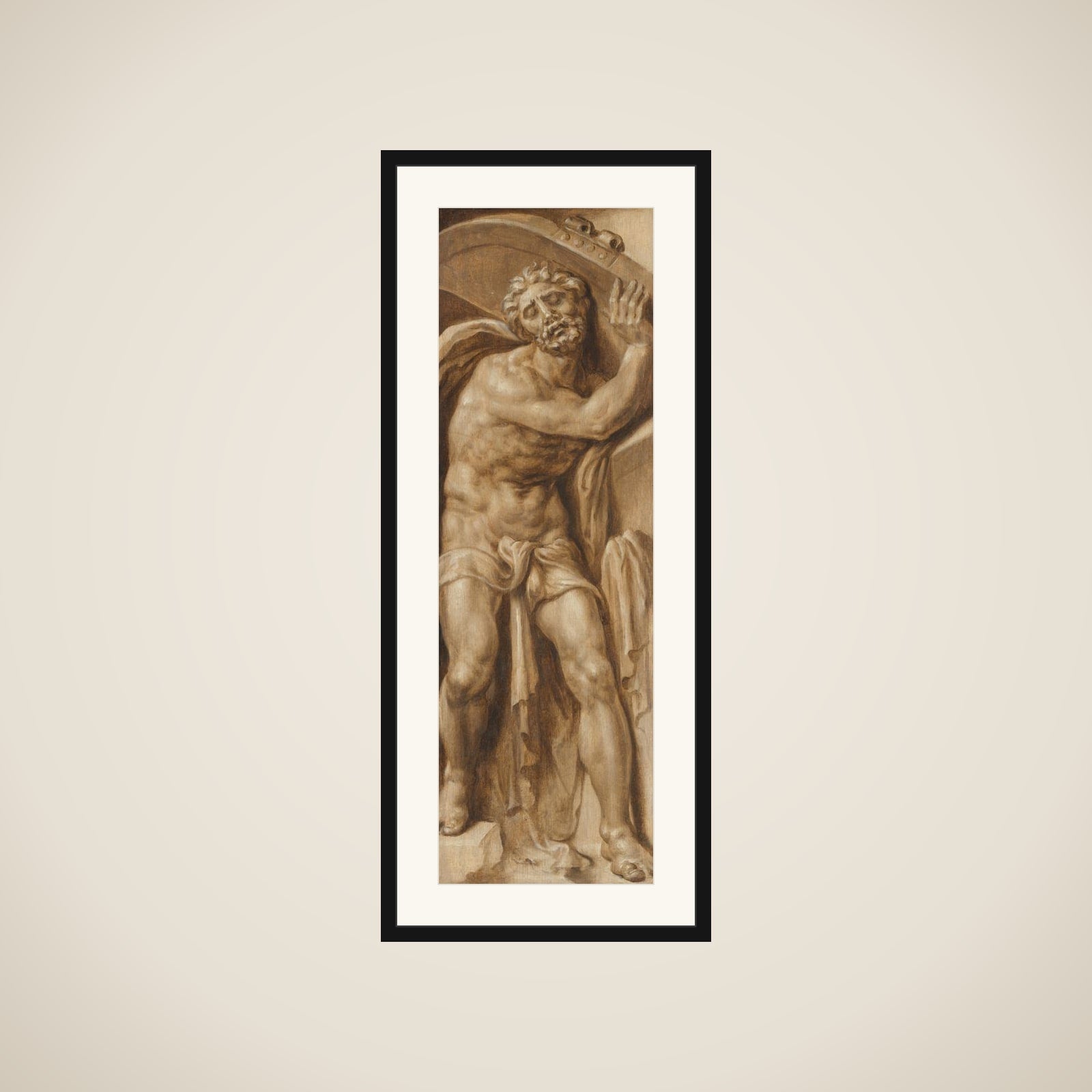 Triumph over Death: Samson Carrying the Gate of Gaza | Hercules Slaying the Centaur Nessus framed