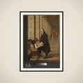 Portrait of Joseph-Charles de Meulemeester in the Loggia of the Vatican framed