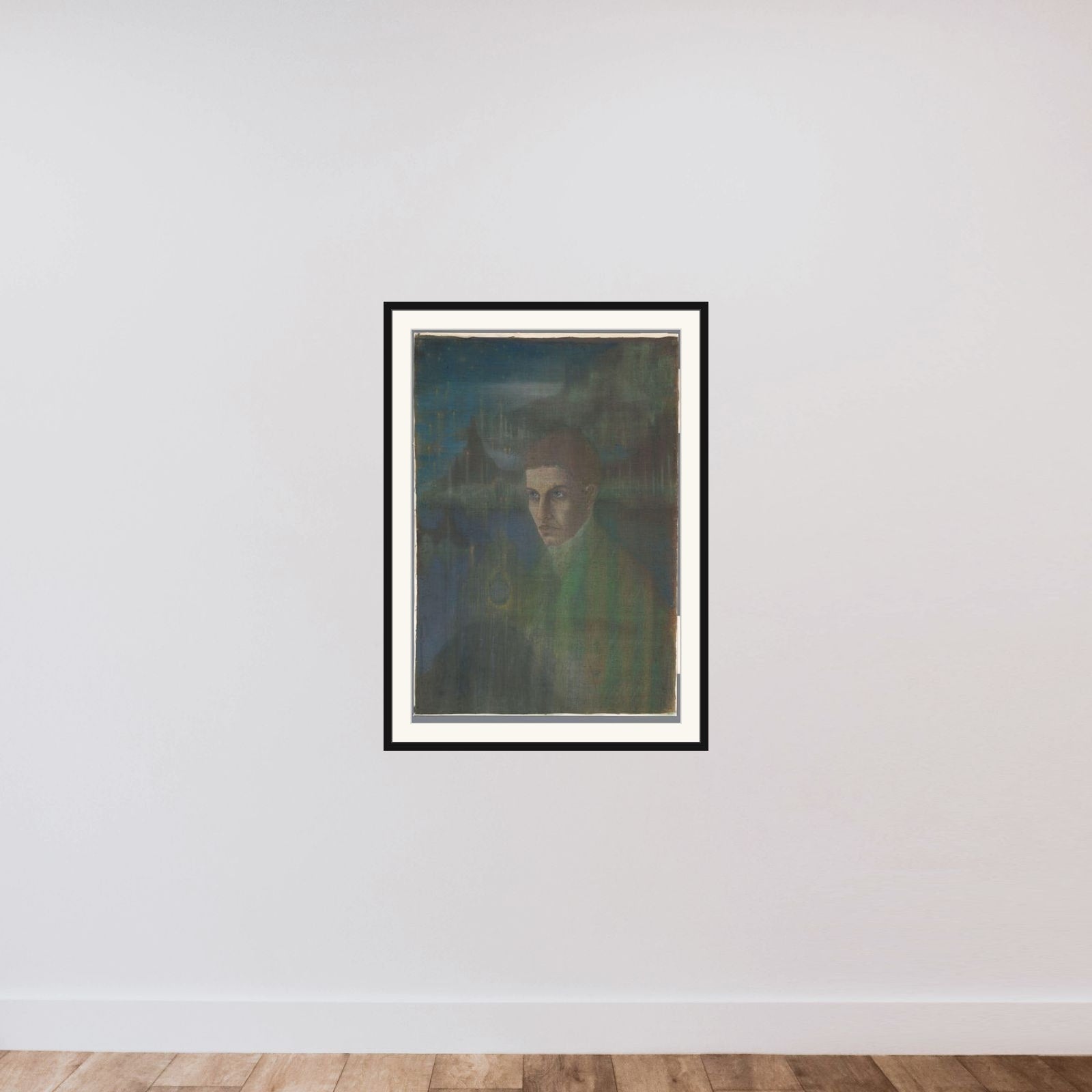 Henri van Booven as a Young Priest framed — shown to scale