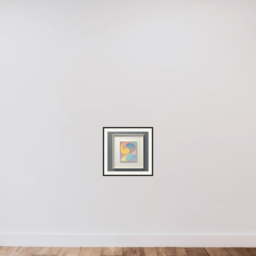 Peinture VII framed — shown to scale