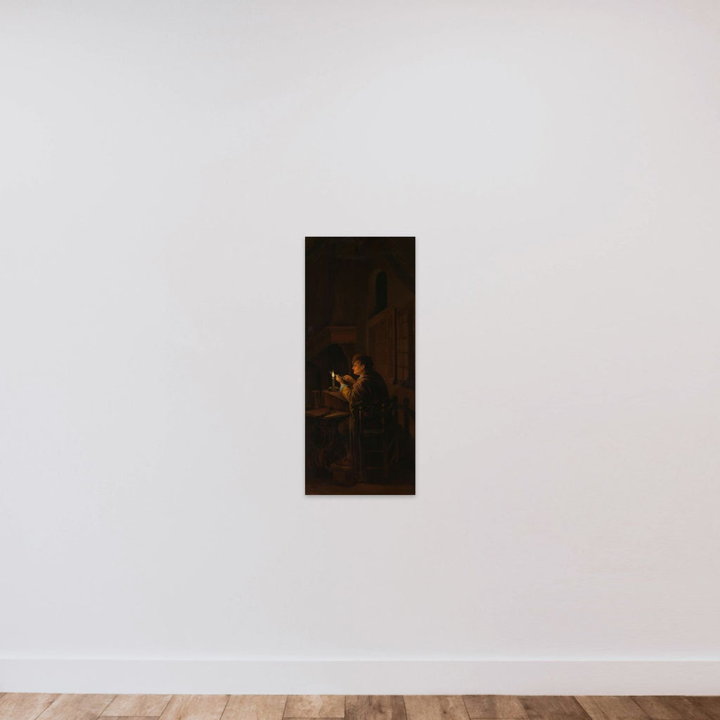 Triptych: Allegory of Art Training unframed — shown to scale
