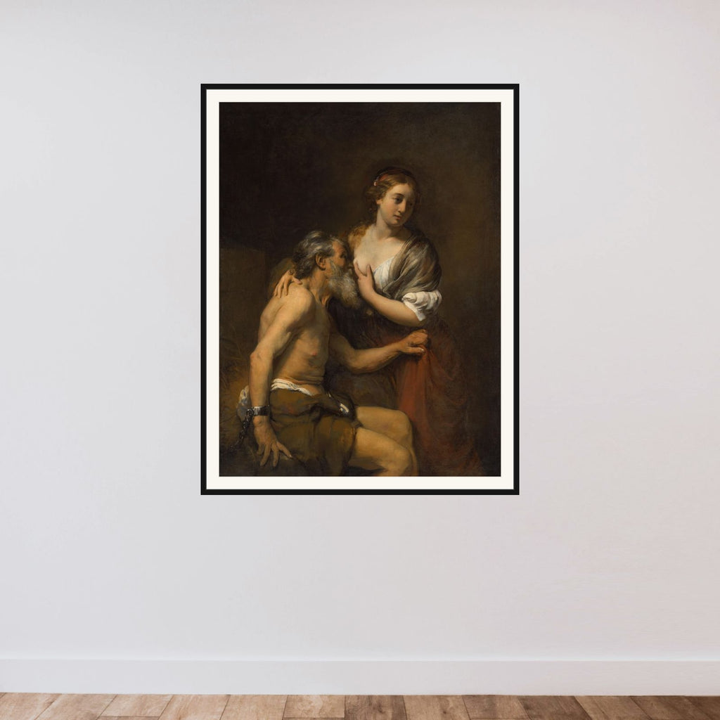 Cimon and Pero framed — shown to scale