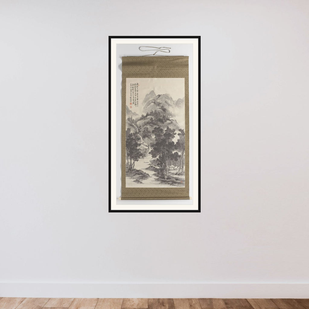 Summer Landscape framed — shown to scale