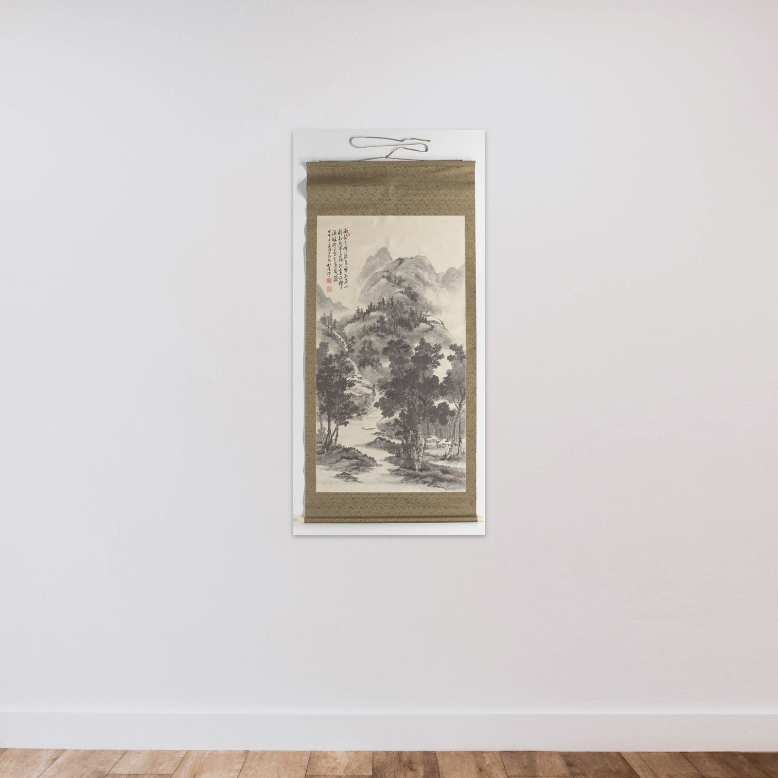 Summer Landscape unframed — shown to scale