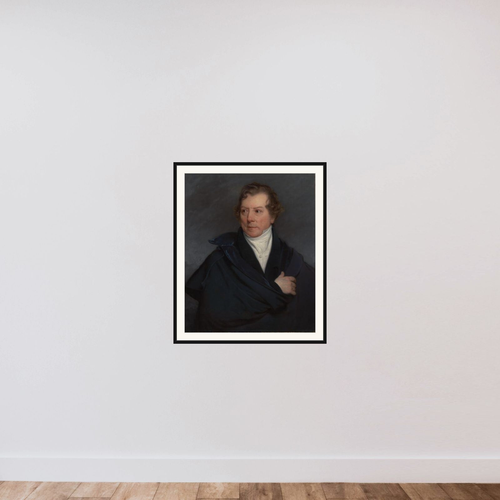 Portrait of Hendrik Voogd (1768-1839) framed — shown to scale