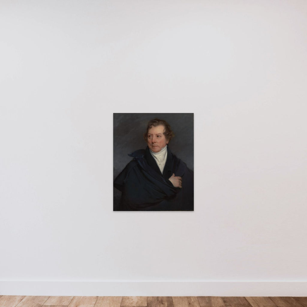 Portrait of Hendrik Voogd (1768-1839) unframed — shown to scale