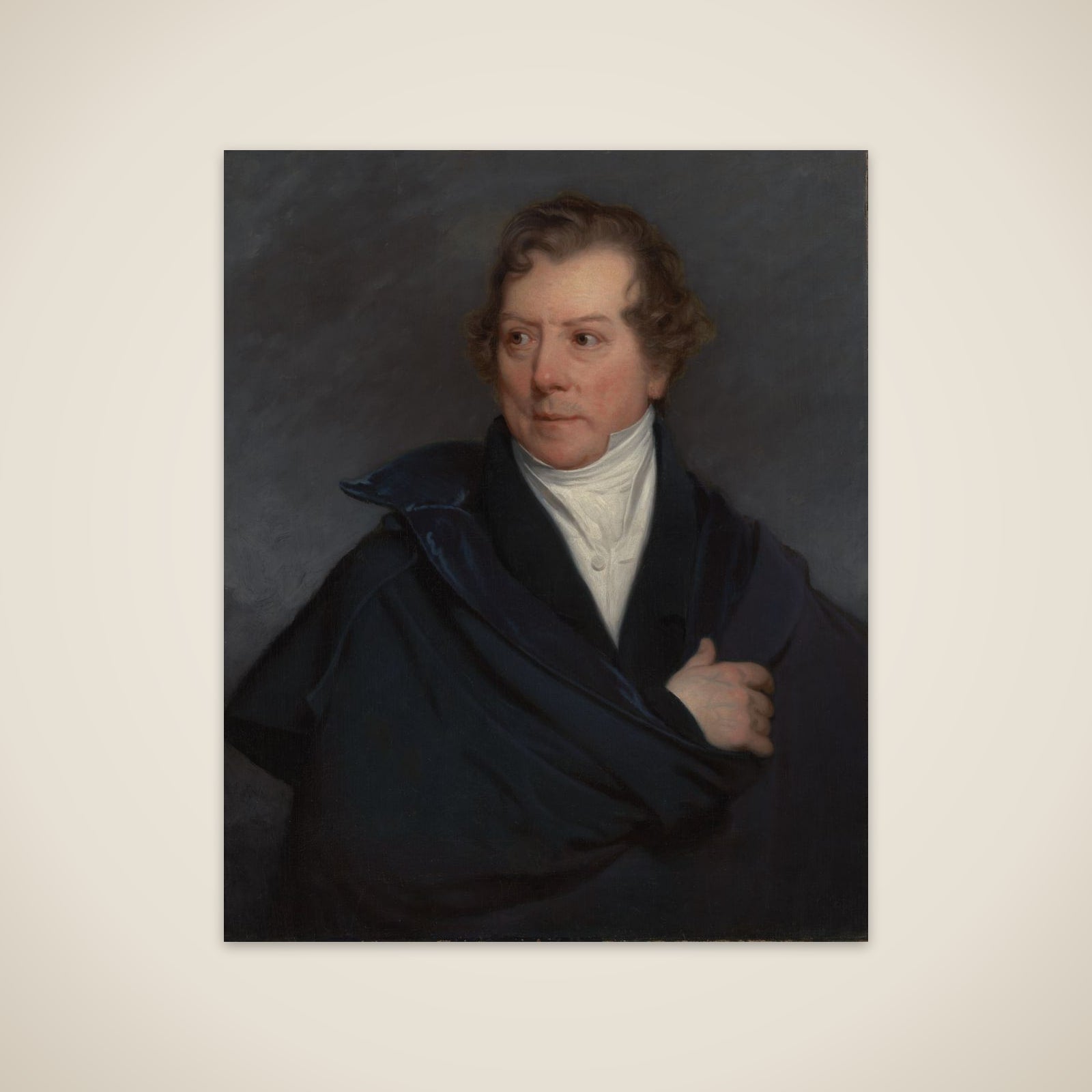 Portrait of Hendrik Voogd (1768-1839) unframed print