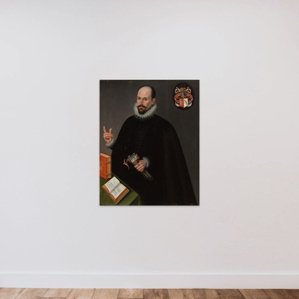 Portrait of Ott van Bronckhorst unframed — shown to scale