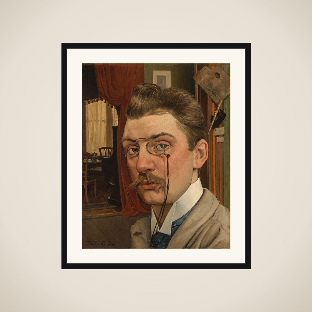 Self-portrait in his Studio framed