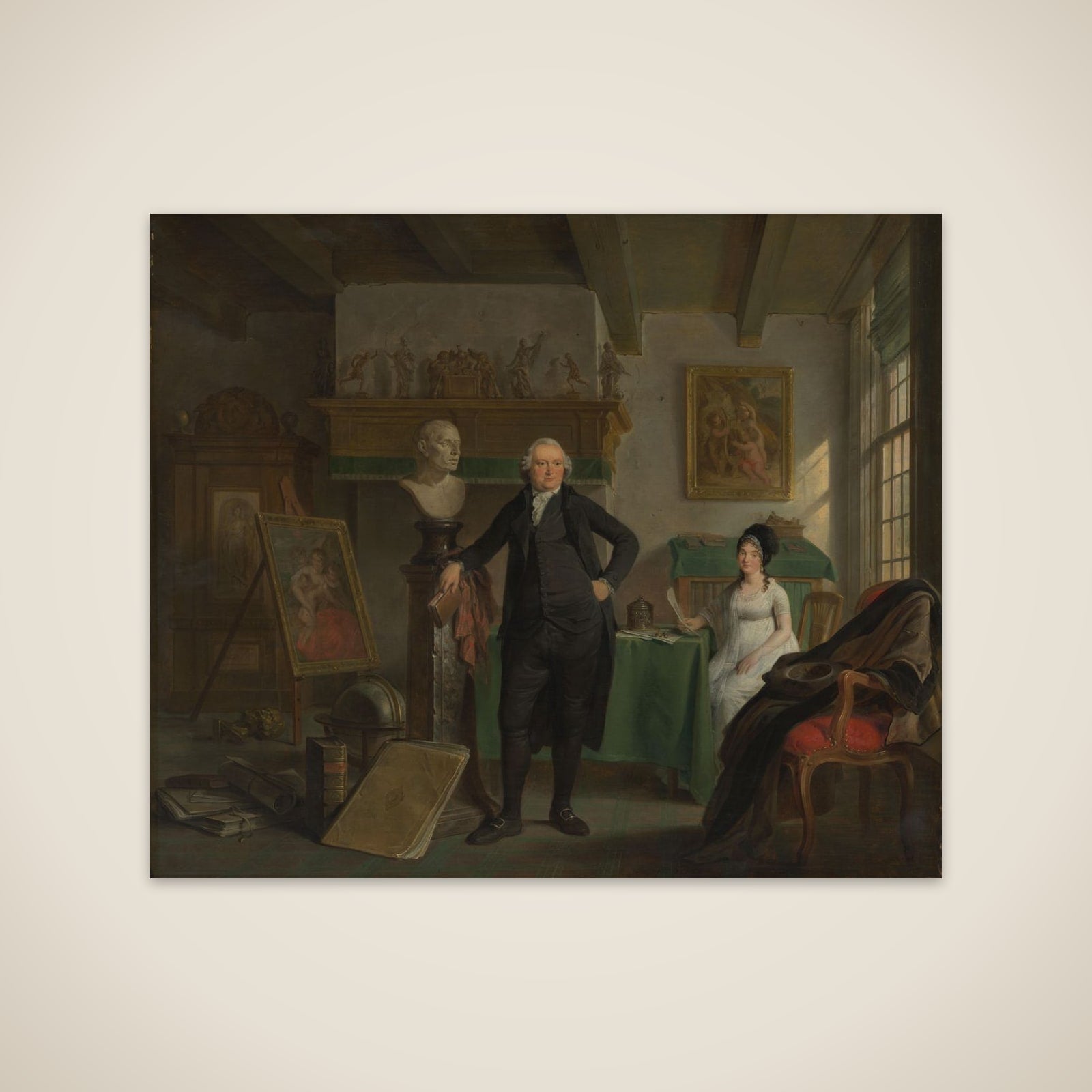 Portrait of Jan de Bosch and Margaretha Kroon unframed print