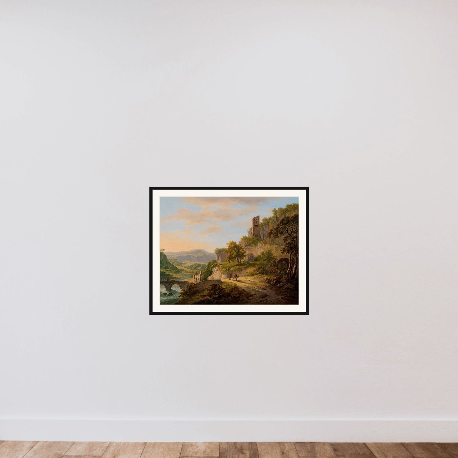 View of Civita Castellana framed — shown to scale