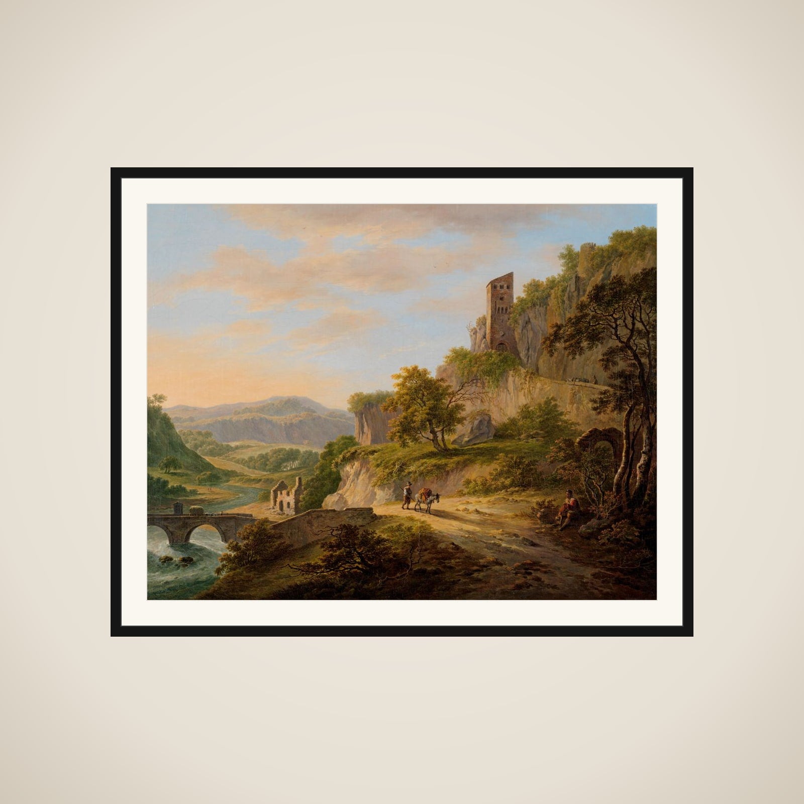 View of Civita Castellana framed