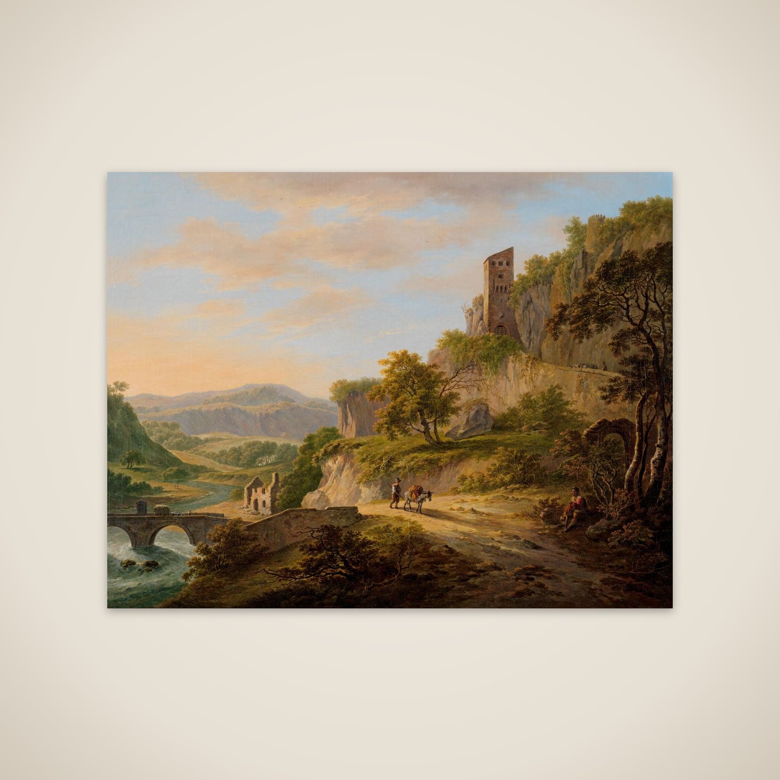 View of Civita Castellana unframed print