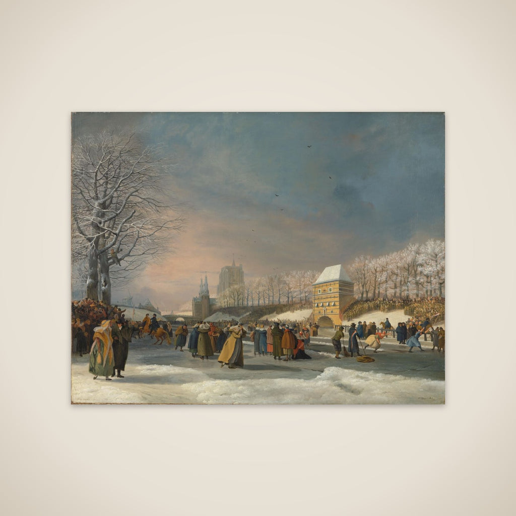 Women’s Skating Competition on Stadsgracht, Leeuwarden, 21 January 1809 unframed print